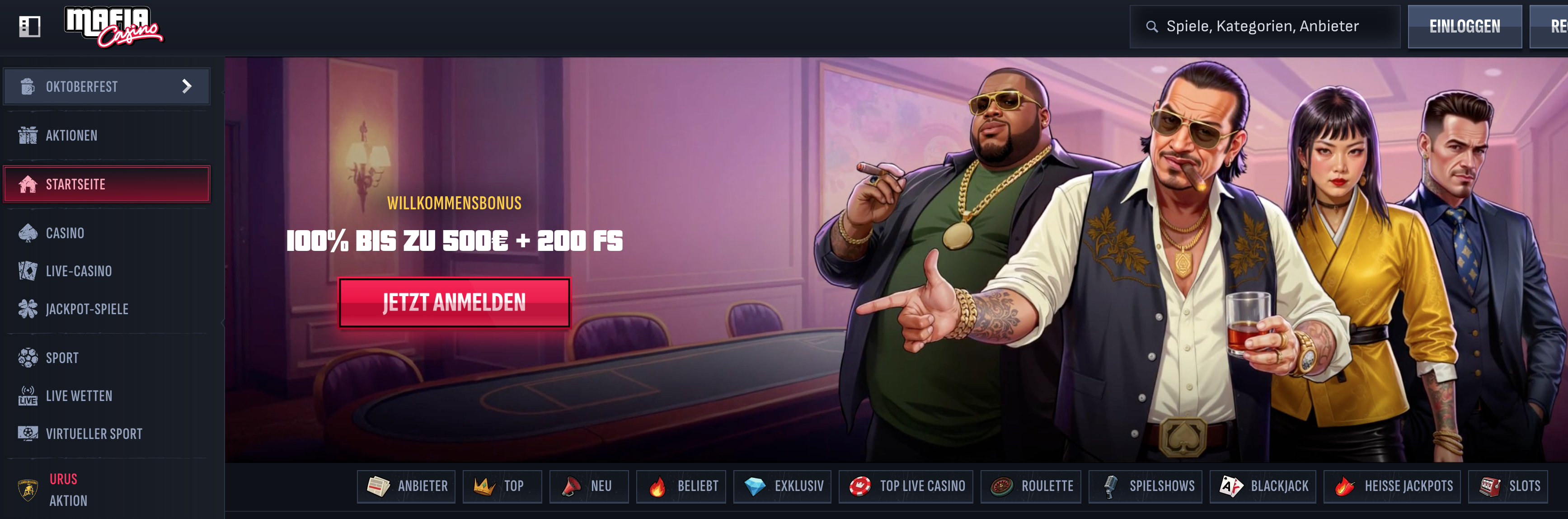 mafia casino startseite